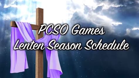 PCSO releases lotto schedule for Holy Week 2024 .
